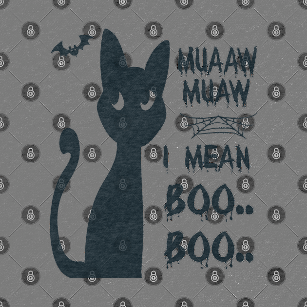 Halloween Cat- Muaaw Muaw, I mean Boo Boo by ArtfulDesign